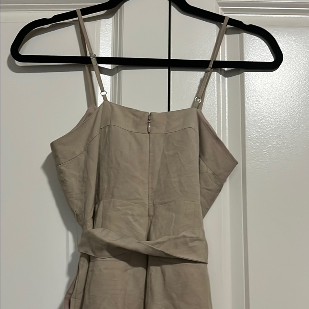 NWOT Banana Republic Tan Spaghetti Strap Jumpsuit Size 00P - Picture 5 of 7